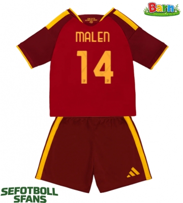 AS Roma Donyell Malen #14 Hemmaställ Barn 2026-27 Kortärmad (+ Korta byxor)